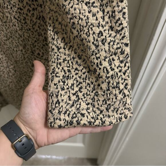 Anthropologie Cartonnier Rowan Leopard
Print Knit Car Coat Women’s size Small - Picture 7 of 13